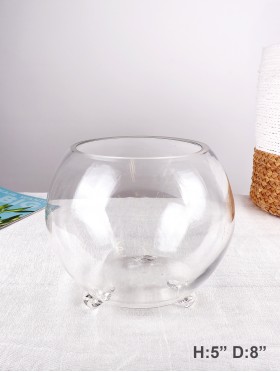 ROUND GLASS VASE